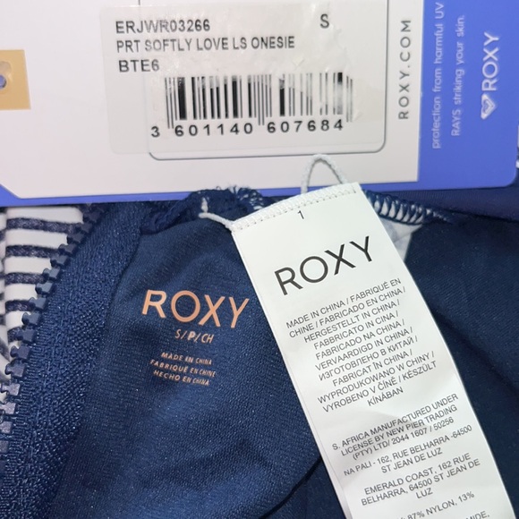 Roxy Softly Love LS UPF50 Onesie SMALL - Picture 7 of 10